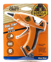 Gorilla 8401502 Mini Glue Gun, 0.27 in Dia Glue Stick